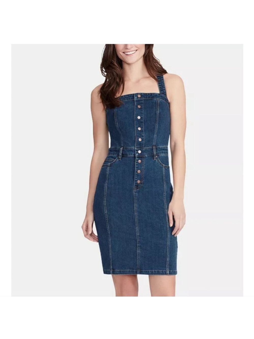 William Rast Serena Denim Dress Sz Junior M